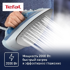 Утюг Tefal FV1R15F1 белый/голубой