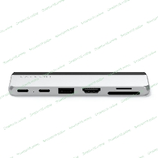 USB-концентратор двойной Satechi Dual USB-C Hub For Surface Pro 9, серебристый