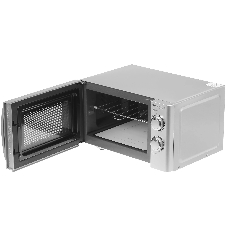 Микроволновая печь CASO MG 20 Ecostyle Ceramic серебристый/черный, 20 л, 700 Вт, переключатели - поворотный механизм