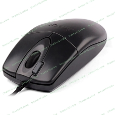 Мышь проводная A4Tech OP-620DS черный, 1000 dpi, USB, кнопки - 4