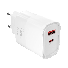 Сетевое зарядное устройство MORE CHOICE NC81a СЗУ 1USB+1Type-C 3.0A PD 20W+ QC3.0, белый