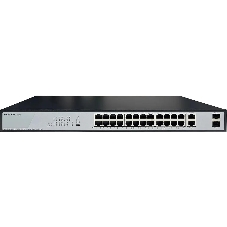Коммутатор Origo OS2228P/370W/B1A, 26×1 Гбит/с (24 PoE+) + 2×1 Гбит/с SFP, неуправляемый