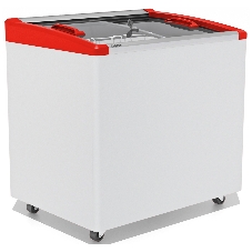 Морозильный ларь FROSTOR GELLAR FG 250 E, белый/красный, 240л, 2 корзины