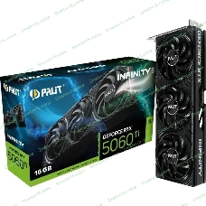 Видеокарта Palit RTX 5060Ti INFINITY 3 RTX 5060TI 16Gb 128bit GDDR7 PCI-E 5.0 2407/28000 HDMIx1 DPx3 HDCP Ret