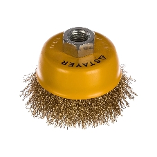 Кордщетка STAYER 35125-075_z01чашечная витая латунированная стальная проволока 0.3мм 75мм/М14