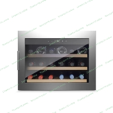 Винный шкаф CASO WineSafe 18 EB Inox серебристый, 45 л, 1 отсек, 18 бут., класс A
