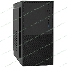Компьютерный корпус Minitower ExeGate BAA-308UC-UNS500 (mATX, БП UNS500 с вент. 12см, 1хUSB/1хUSB 3.0/1хTypeC, HD Audio, черный)