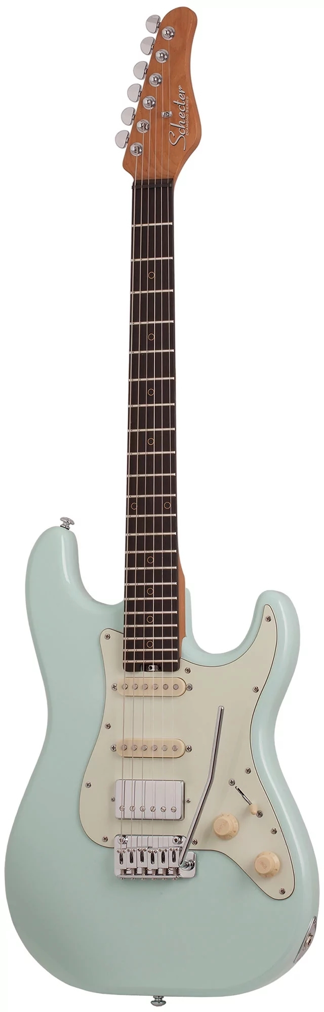 Электрогитара SCHECTER NICK JOHNSTON TRAD-HSS A. FROST - электрогитара 6-струнная. 22 лада, корпус: ольха, гриф: обоженный клен, накладка черное дерево, на болтах, звукосниматели: HSS Schecter Diamond '78, 2x Schecter Diamond Nick Johnston Single Coil, р