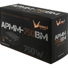 Блок питания Aerocool/Formula ATX 750W APMM-750BM 80 PLUS bronze (20+4pin) APFC 140мм fan 6xSATA Cab Manag RTL
