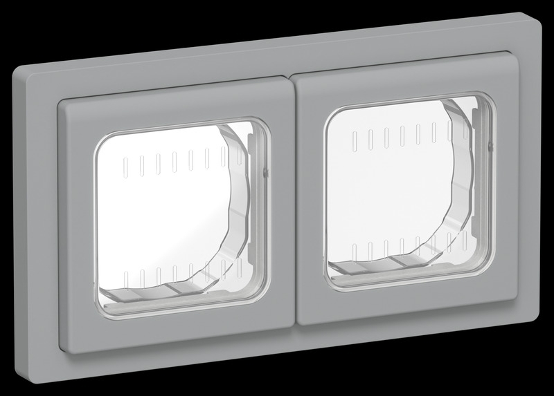 Рамка 2-местная IP55 Рпро-2-55-ФлС серый FLITE