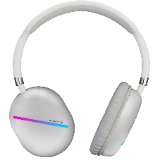 Беспроводные/проводные наушники Soundmax SM-HP2200B белый, накладные, Bluetooth + проводной, до 6 ч