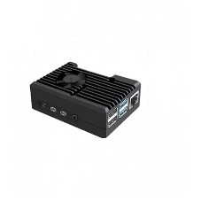 Корпус Qumo Aluminum case with black fan, Raspberry Pi 4, black(RS022)