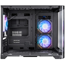 Компьютерный корпус 1STPLAYER UVIEW UV6 ARGB черный mATX 3x120мм ARGB fans UV6-BK-2FC7R-1FC7
