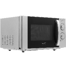 Микроволновая печь CASO MG 20 Ecostyle Ceramic серебристый/черный, 20 л, 700 Вт, переключатели - поворотный механизм