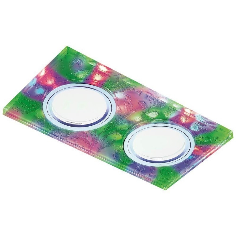 Корпус светильника S234/2 W/CH/M белый/хром/MR16+3W/2MR16+6W(LED MULTI)