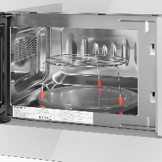 Встраиваемая микроволновая печь Maunfeld JBMO820GW01 белый, 20 л, 700 Вт, переключатели - кнопки, поворотный механизм