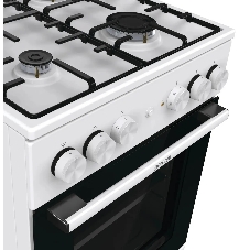 Плита комбинированная Gorenje GK5A21WH белый, конфорок 4 газовых, духовка 68 л, 50 см x 85 см x 59.4 см