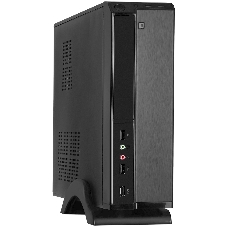 Компьютерный корпус ExeGate EX268691RUS Компьютерный корпус MiniITX ExeGate MI-207 Black, miniITX/mATX, (M450, 80мм), 2хUSB, Audio