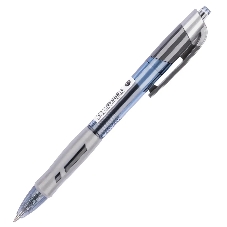 Ручка гелевая автоматическая Deli Arris EG08-BK прозрачный/серый, d=0.5мм, черные чернила, резиновая манжета
