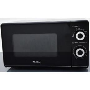 Микроволновая печь Kelli KL-5081 черный, 20 л, 700 Вт, переключатели — поворотный механизм