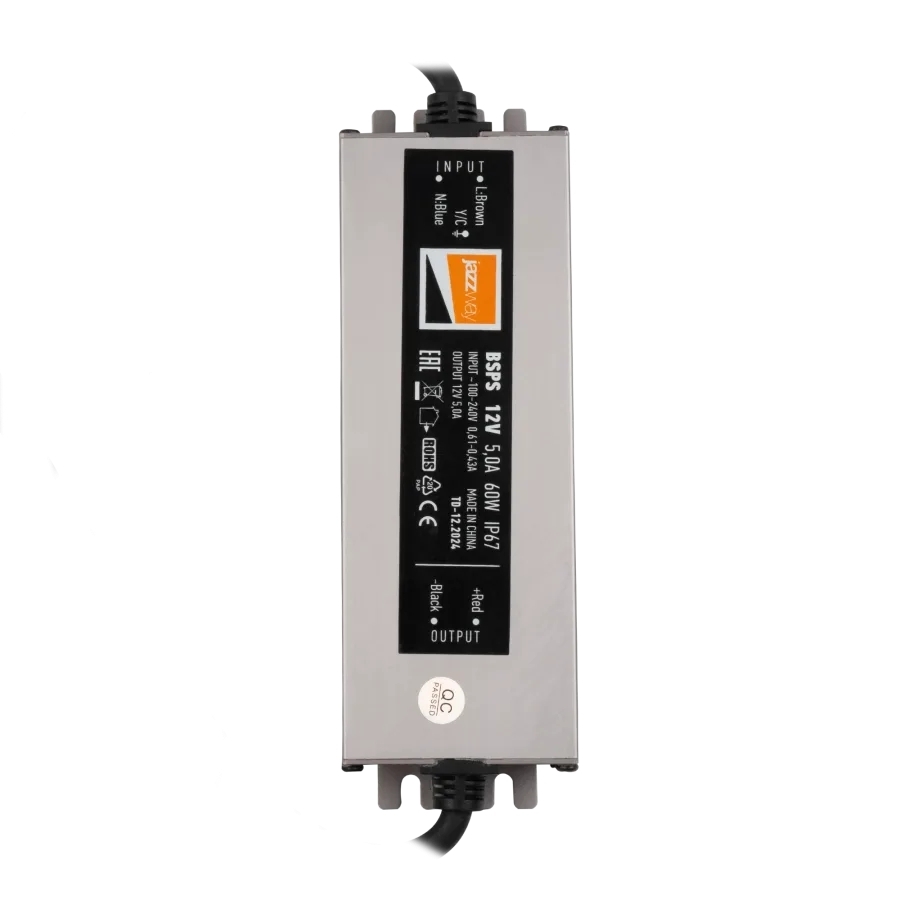 Драйвер JazzWay BSPS 12В 5.0A=60Вт влагозащ. IP67