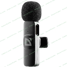Петличный микрофон Defender Talky-137 wrls, черный, на прищепке, 1шт