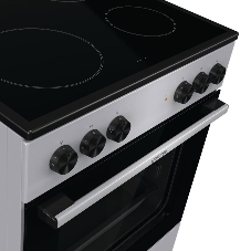 Плита электрическая Gorenje GEC6A11SG серый, конфорок 4 электрических, духовка 65 л, 60 см x 85 см x 60 см