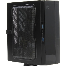 Компьютерный корпус Powerman EQ101BK slim ATX 200W Black 6117857 (8см Fan, 2* USB 3.0, Audio, PM-200ATX-PRO APFC)