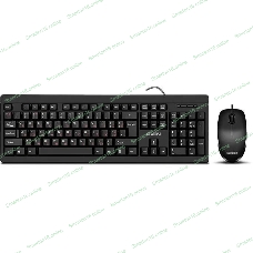 Комплект клавиатура + мышь SVEN KB-S320C клавиатура и мышь черные (USB, 105 кл, 4 кнопки, 1000 dpi)