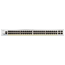 Коммутатор Cisco Catalyst C1200-48P-4X, 48×1 Гбит/с + 4×10 Гбит/с SFP+, управляемый