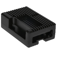 Корпус Qumo Aluminum case with black fan, Raspberry Pi 4, black(RS022)