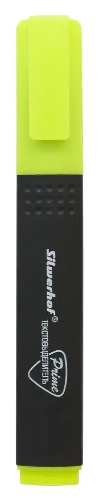 Текстовыделитель Silwerhof Prime 108035-05, скошенный пишущий наконечник, 1-4мм, желтый, коробка