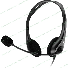 Гарнитура Oklick HS-M300 чёрный/серый, проводная, USB