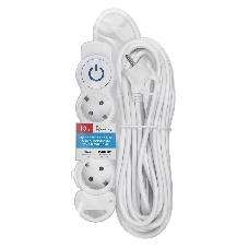 Удлинитель бытовой Smartbuy (SBE-16-3-10m-ZS) 3 роз х 10,0 м - белый