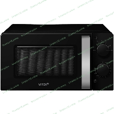Микроволновая печь Vitek VT-MW1020 черный, 20 л, 700 Вт, переключатели — поворотный механизм