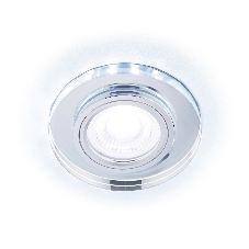 Корпус светильника S214 CL хром/прозрачный /MR16+3W(LED COLD)
