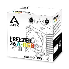 Вентилятор для процессора Arctic Cooling Freezer 36 A-RGb белый - Retail (Intel: LGA 1851, LGA 1700 AMD: AM5, AM4) (ACFRE00125A)