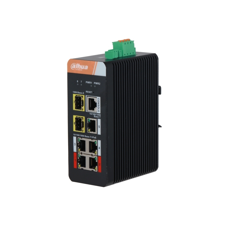 Коммутатор Dahua DH-IS4207-4GT-120 5G 2SFP 4PoE 120W неуправляемый