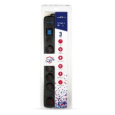 Сетевой фильтр Smartbuy (SBSP-30K-Pro) - 6 роз х3,0 м - черный