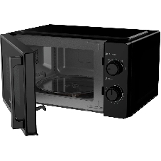 Микроволновая печь OASIS MW-70RB черный, 20 л, 700 Вт, переключатели — поворотный механизм