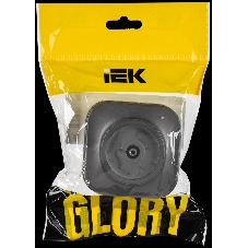 GLORY Розетка для открытой установки TV РТВ20-ХСм сталь матовый