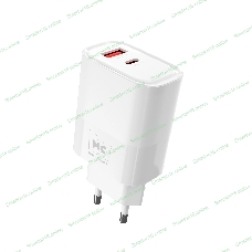 Сетевое зарядное устройство MORE CHOICE NC81a СЗУ 1USB+1Type-C 3.0A PD 20W+ QC3.0, белый