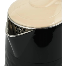 Чайник электрический Centek CT-0025 черный металл 1.8л, 1800W, двойные стенки, кнопка вкл. на ручке