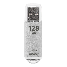 Флешка USB Smartbuy V-Cut Silver (SB128 GbVC-S3), 128Gb, USB 3.0, R/W 75/30, серебристый