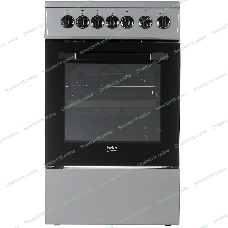 Плита электрическая Beko FFSE57114GS серебристый, конфорок 4 шт, духовка 55 л, 50 см x 85 см x 60 см