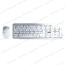 Комплект клавиатура+мышь Smartbuy 233616AG беспроводной, USB, 2400 DPI, серебристо-белый