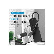 Концентратор Vention CHTBB, USB/USB Type-C, USB, USB