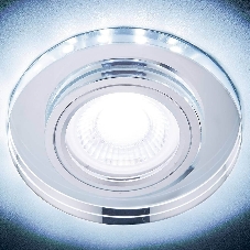 Корпус светильника S214 CL хром/прозрачный /MR16+3W(LED COLD)