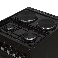 Плита комбинированная Flama RK 2201 B коричневый, конфорок 4 шт, духовка 50 л, 50 см x 85 см x 60 см