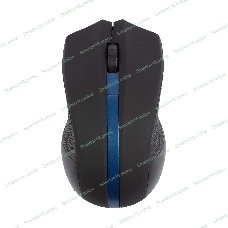 Мышь беспроводная HIPER HOMW-074 черный/синий, 1000 dpi, радиоканал, USB, кнопки - 3